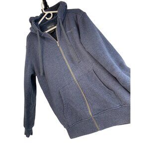 Mens O'Neill Zip Front Sweatshirt Hoodie Fur Lined Longline Cozy Warm GUC 7010